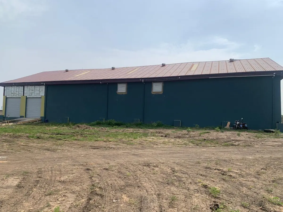 Steel warehouse construction in Dawhenya, Ghana